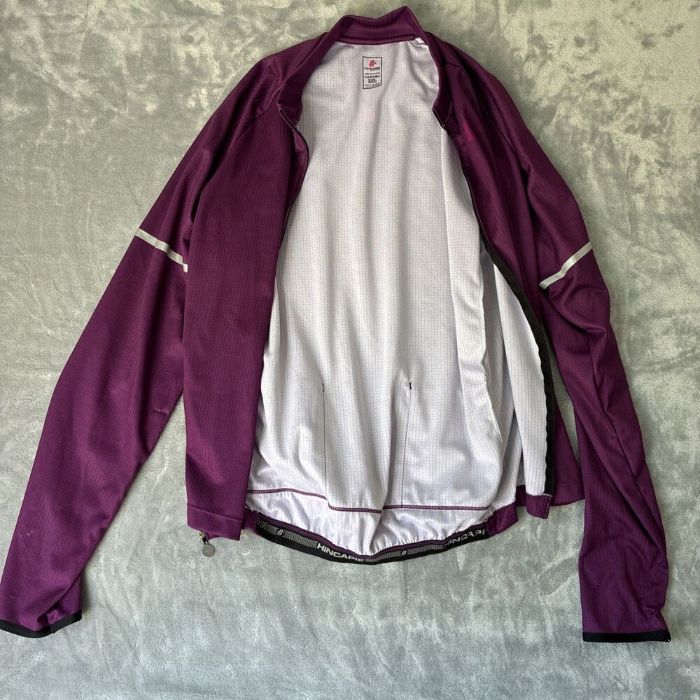 Hincapie Sportswear Cycling Jersey Long Sleeve Full Zip Womens Sz S Purple